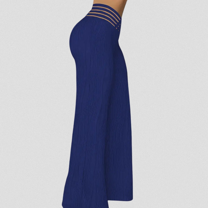 MAYLORA – Elegante Plissé Hose Mit Streifenbund