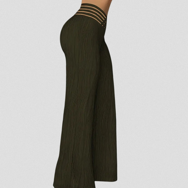 MAYLORA – Elegante Plissé Hose Mit Streifenbund