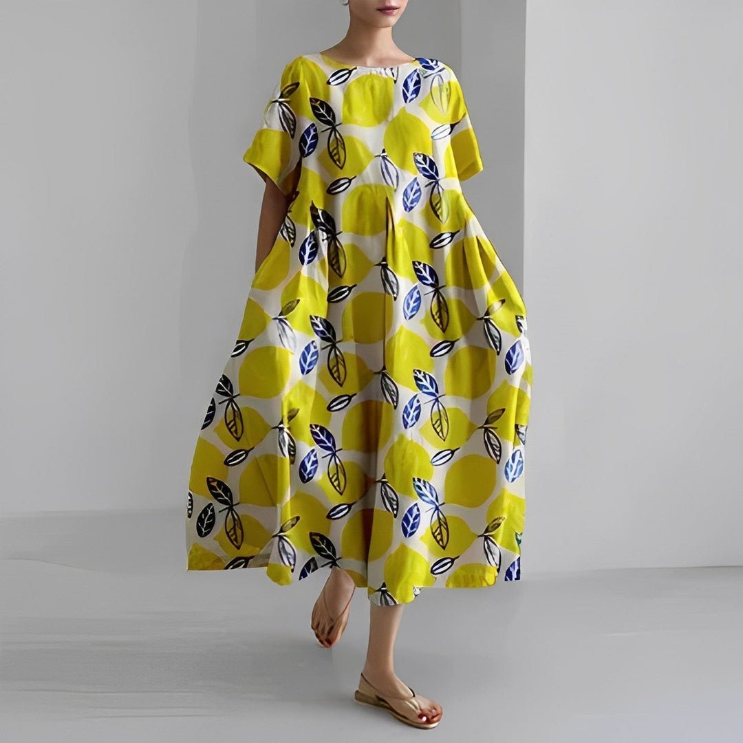 Noora | Plus Size Floral Dress