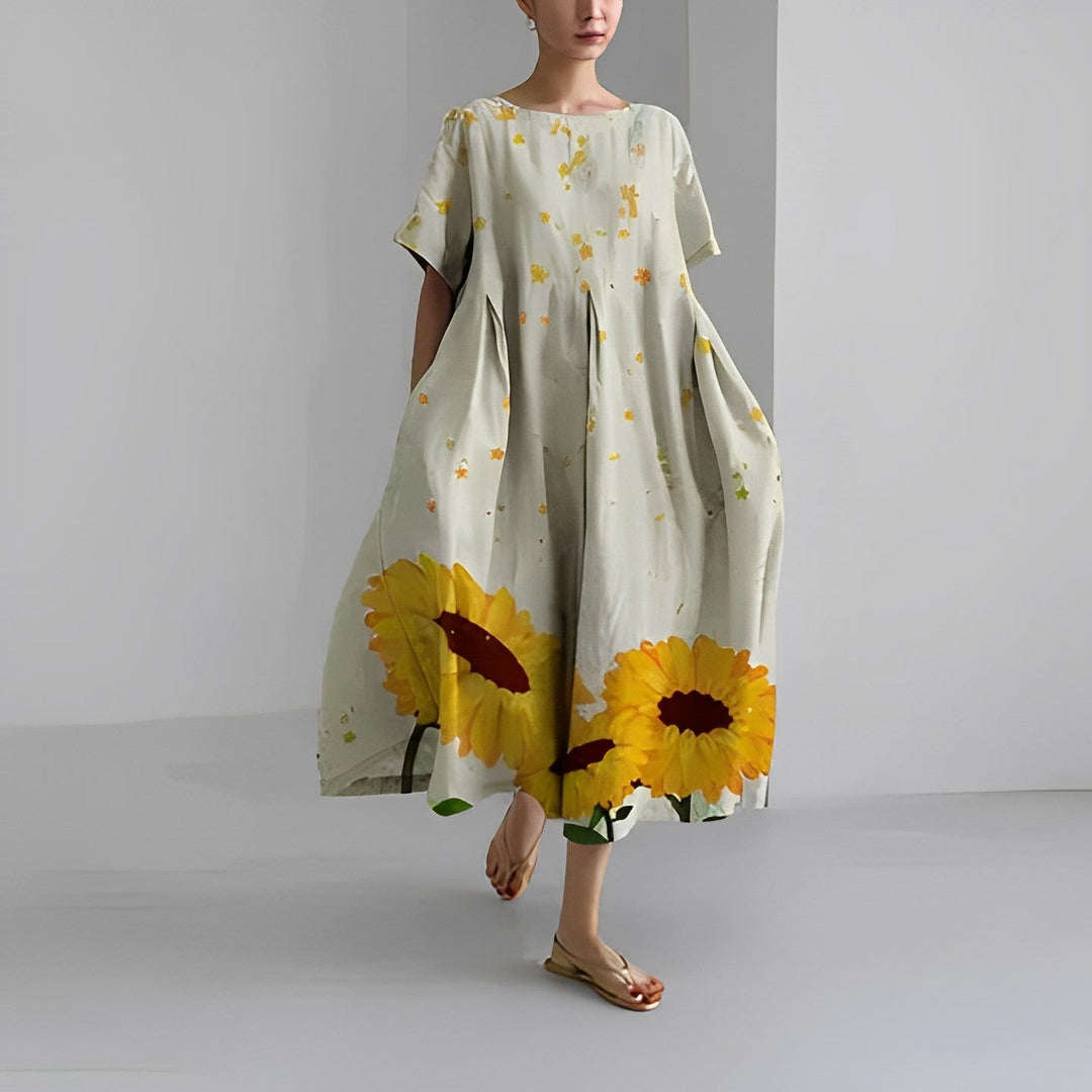 Noora | Plus Size Floral Dress