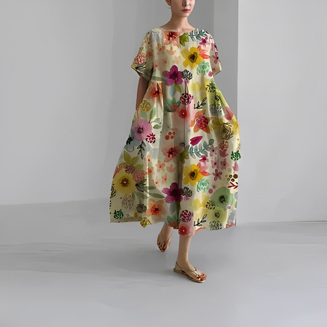 Noora | Plus Size Floral Dress