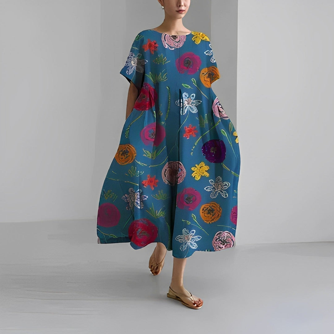 Noora | Plus Size Floral Dress