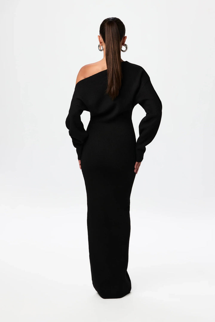 MAYLORA™ | Ärmelloses Strick-Maxikleid
