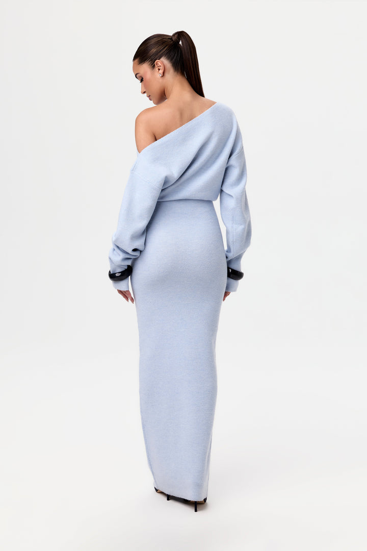 MAYLORA™ | Ärmelloses Strick-Maxikleid