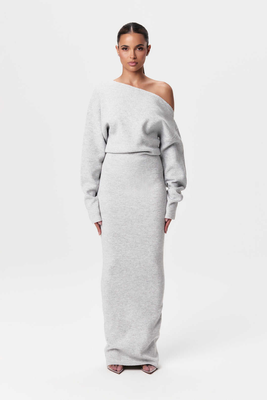 MAYLORA™ | Ärmelloses Strick-Maxikleid