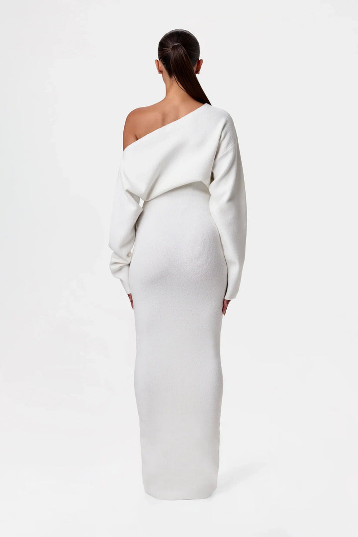 MAYLORA™ | Ärmelloses Strick-Maxikleid