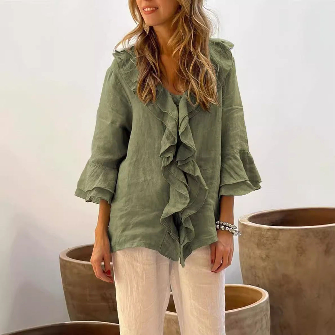 Cherry™ - Stilvolle Bluse mit Rüschen