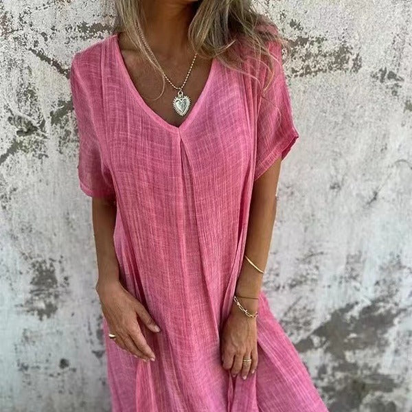 MAYLORA™ | Bequeme Midi-Kleid im entspannten Schnitt
