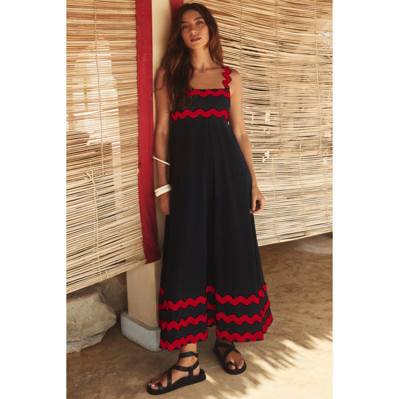 Wrenley - Maxi Boho Kleid mit Dekolleté