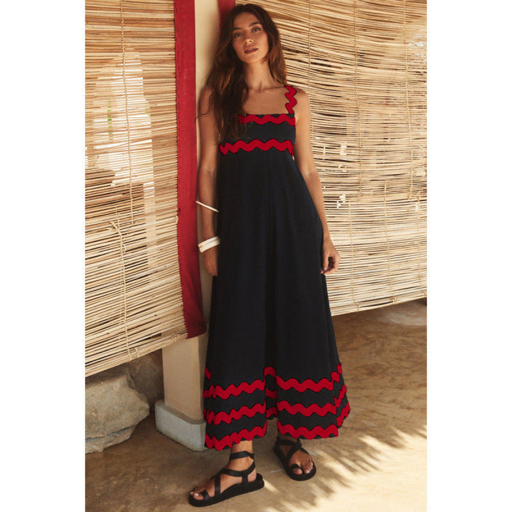 Wrenley - Maxi Boho Kleid mit Dekolleté