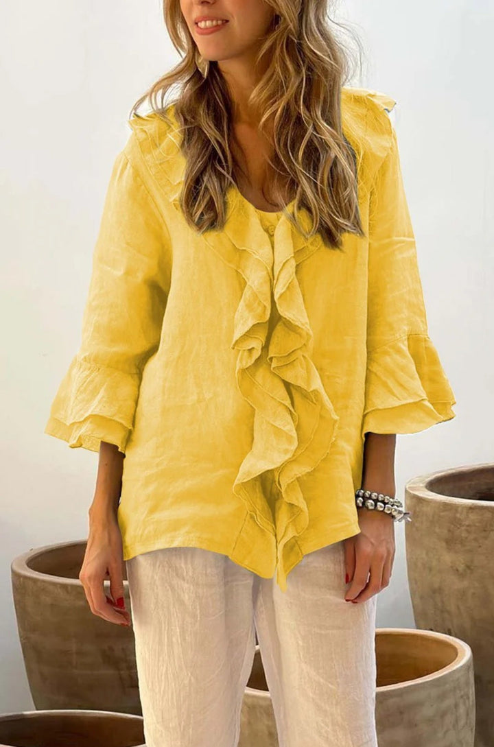 Cherry™ - Stilvolle Bluse mit Rüschen