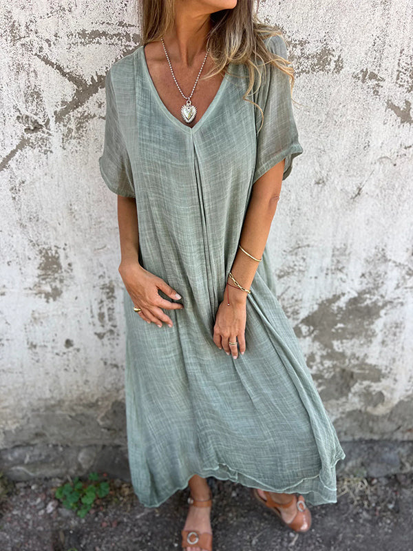 MAYLORA™ | Bequeme Midi-Kleid im entspannten Schnitt