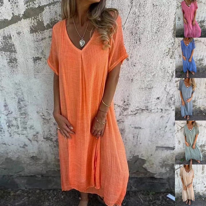MAYLORA™ | Bequeme Midi-Kleid im entspannten Schnitt