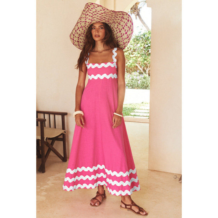 Wrenley - Maxi Boho Kleid mit Dekolleté