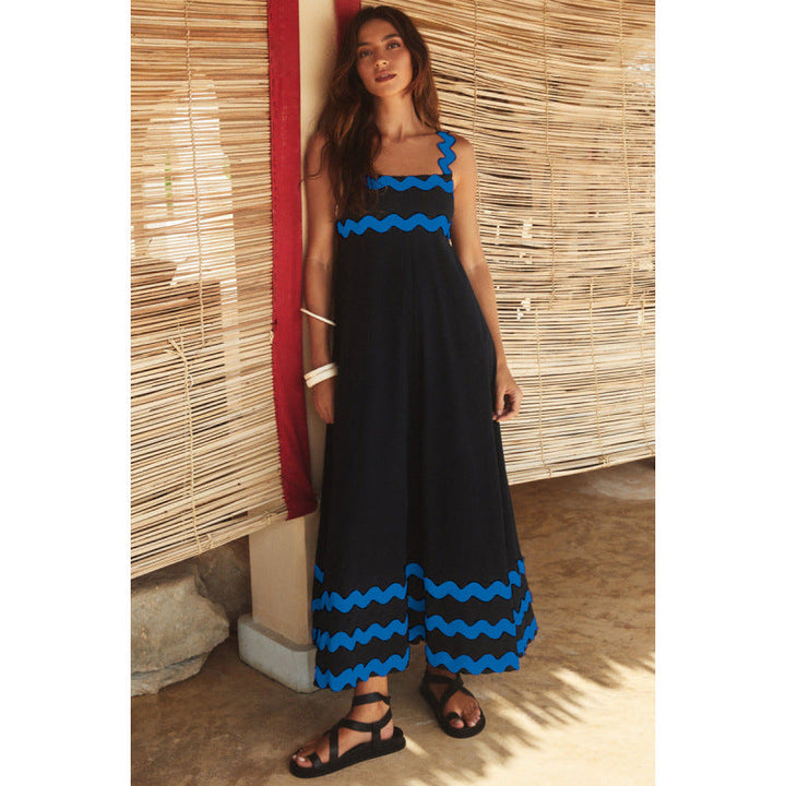Wrenley - Maxi Boho Kleid mit Dekolleté