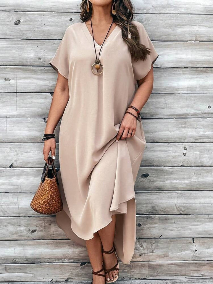 Hailey | V-Ausschnitt Kleid in Übergröße