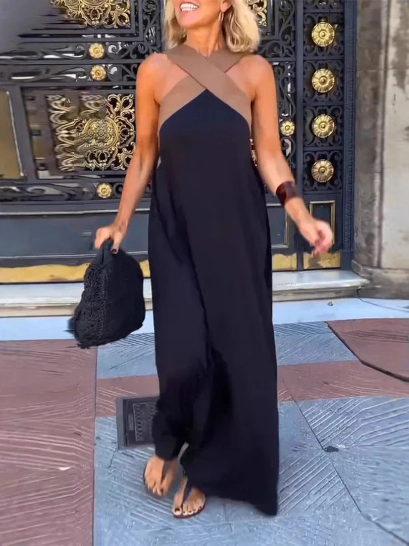 Nicole - Stilvolles Sommerkleid mit Kreuz-Ausschnitt