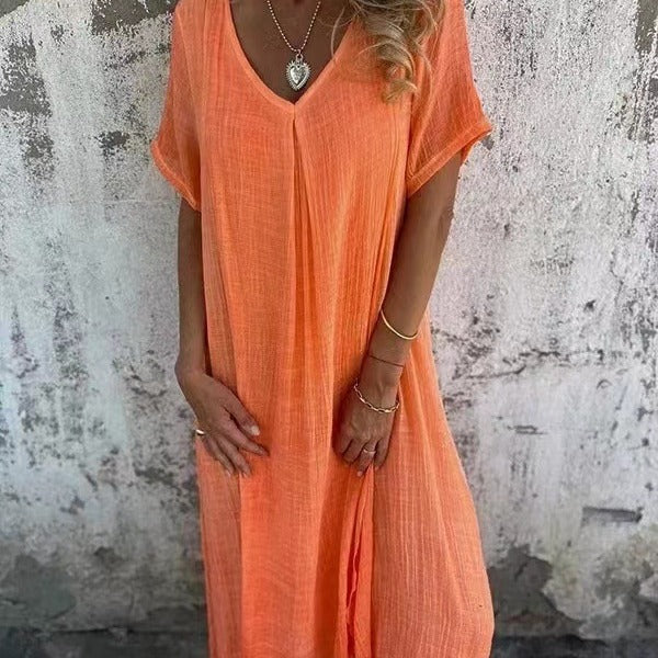 MAYLORA™ | Bequeme Midi-Kleid im entspannten Schnitt