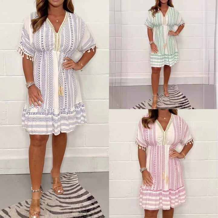 Aurélia – Vintage Boho Kleid im Ethno-Stil