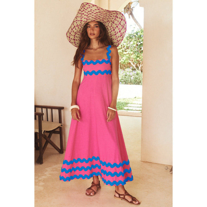Wrenley - Maxi Boho Kleid mit Dekolleté