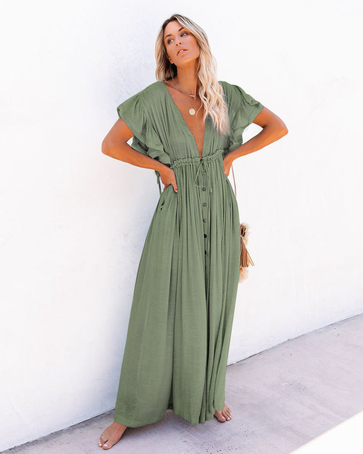 Audra - Bohemian V-Neck Strandkimono