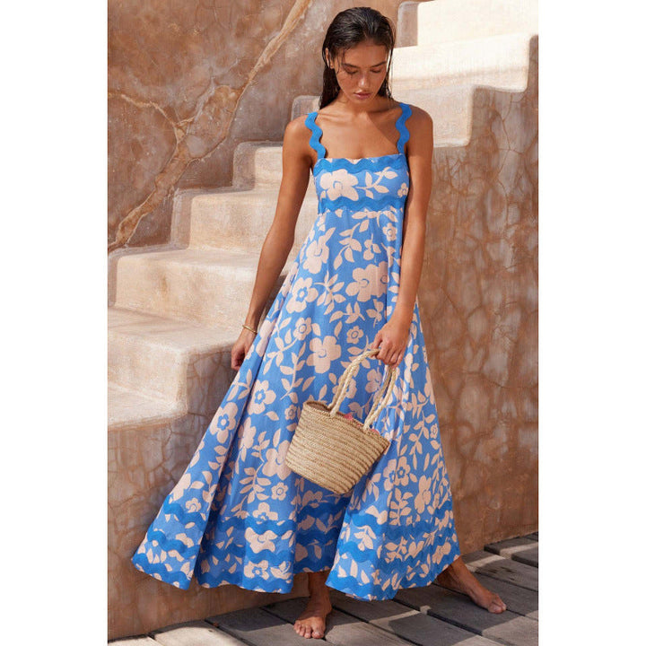 Wrenley - Maxi Boho Kleid mit Dekolleté