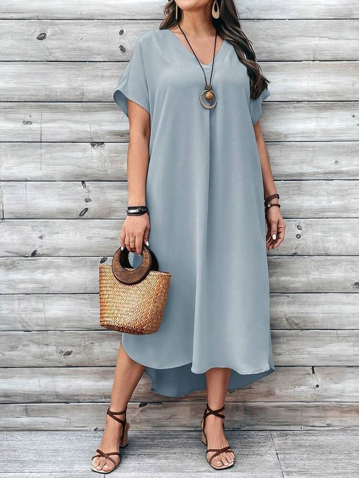 Hailey | V-Ausschnitt Kleid in Übergröße