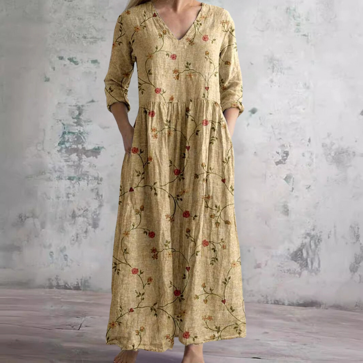 Ivoire - Maxi Bohemian Floral Dress