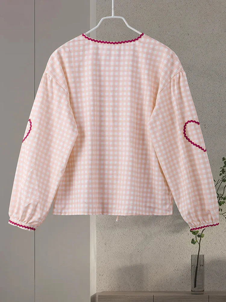 MILA - Herzmuster Bluse
