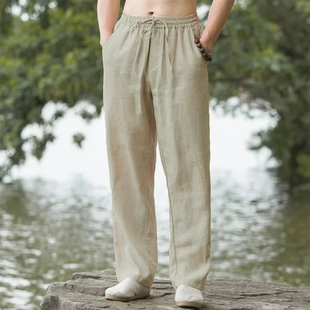 MAYLORA – Sommerliche Leinenhose mit entspannter Silhouette