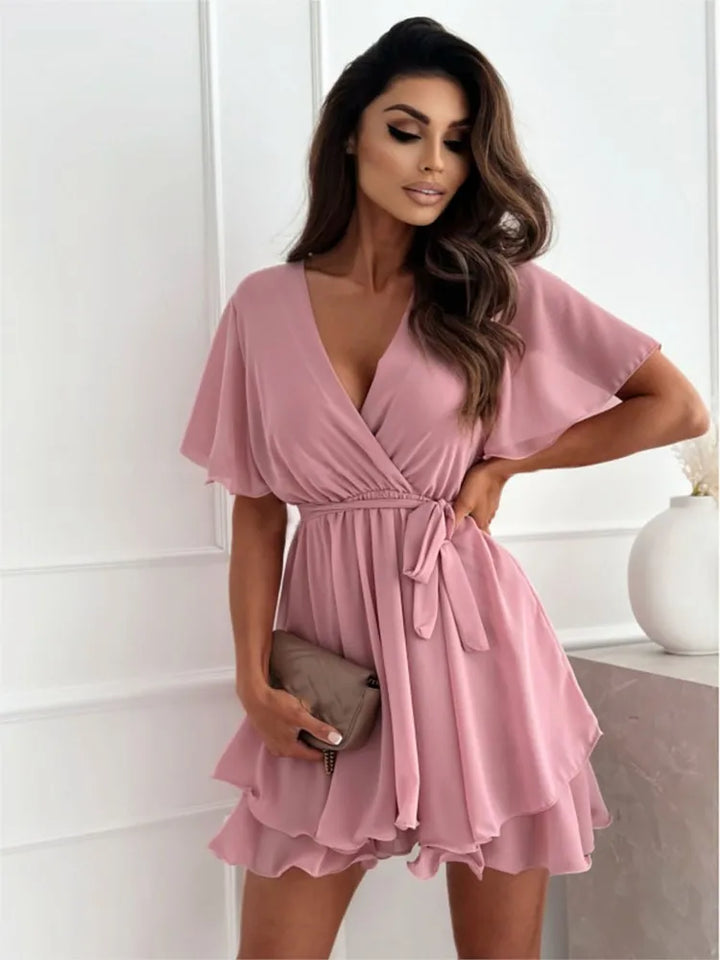 MAYLORA™ | Ruffled Wrap Dress