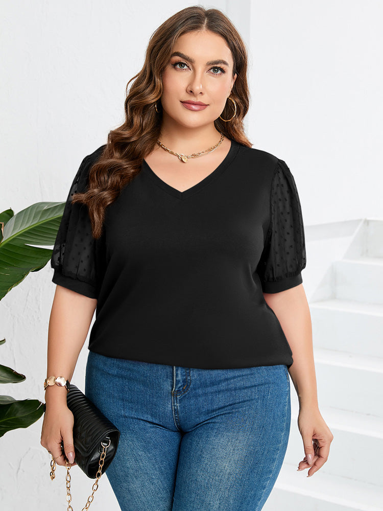 Rhianna™ - Stilvolle Bluse mit Puffärmeln