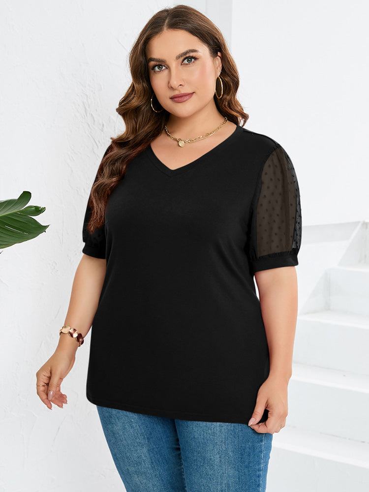 Rhianna™ - Stilvolle Bluse mit Puffärmeln
