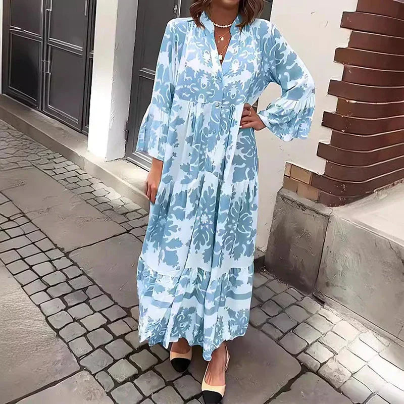 Ophelia - Maxi Boho Kleid mit Weitärmeln