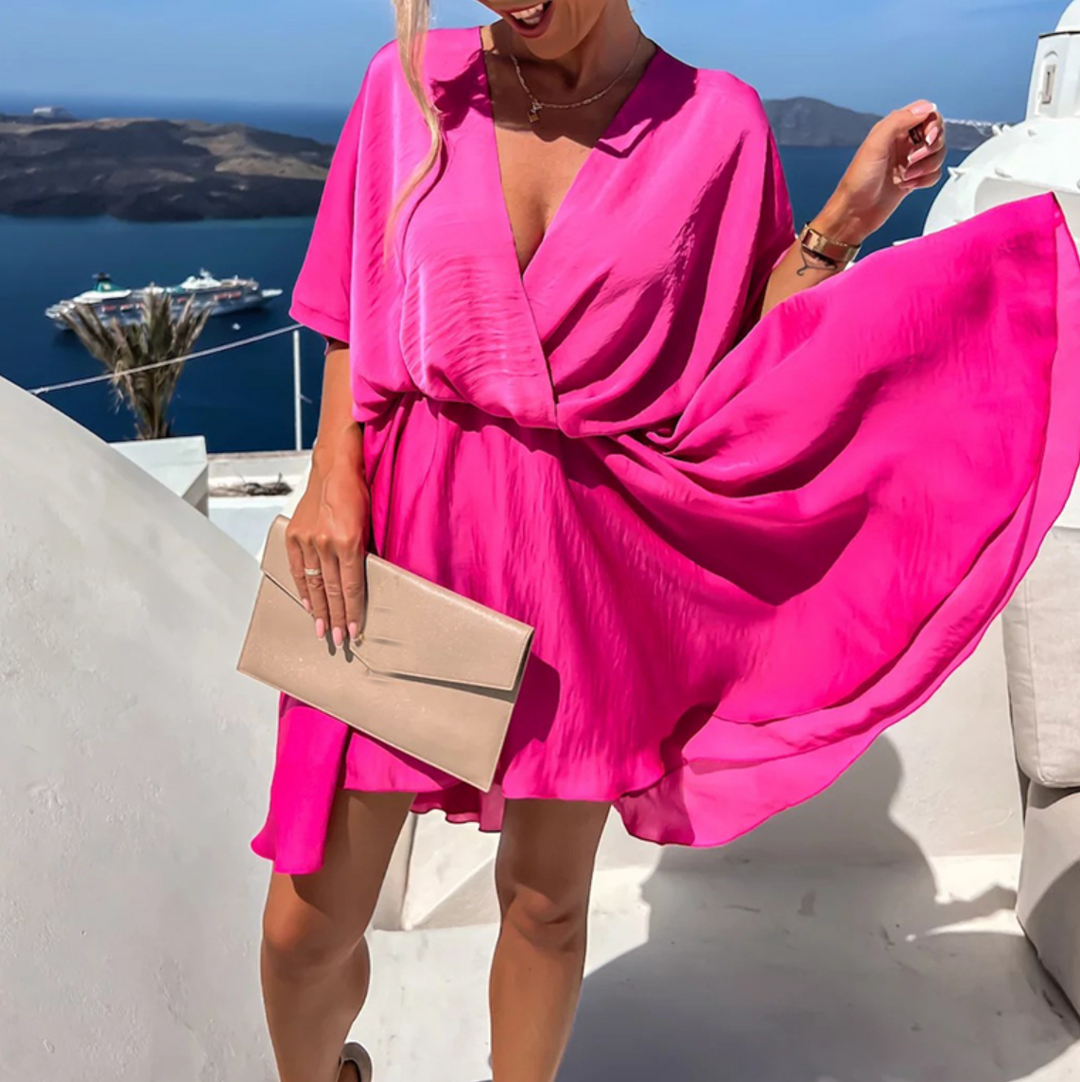 Lennon - Hochtailliertes Mini-Sommerkleid