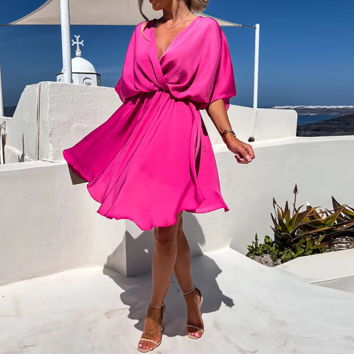 Lennon - Hochtailliertes Mini-Sommerkleid