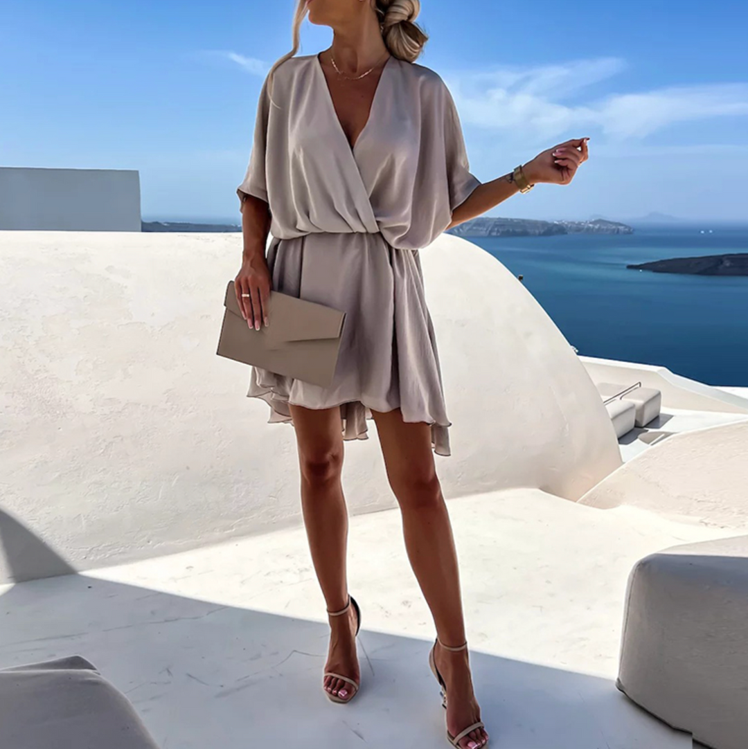 Lennon - Hochtailliertes Mini-Sommerkleid
