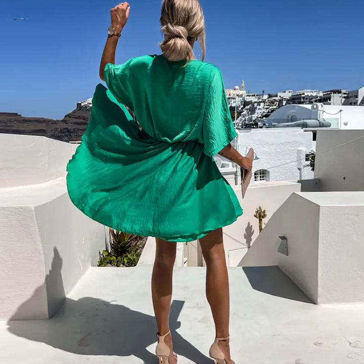Lennon - Hochtailliertes Mini-Sommerkleid