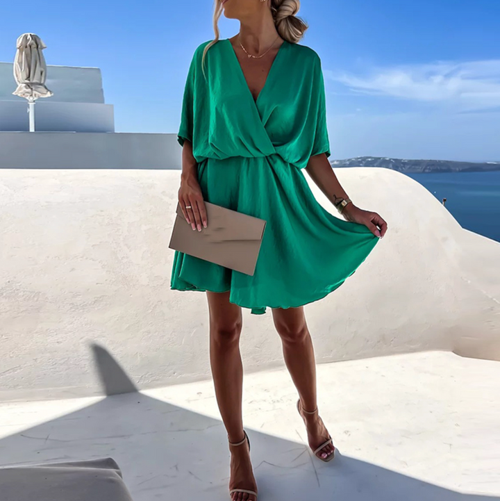 Lennon - Hochtailliertes Mini-Sommerkleid