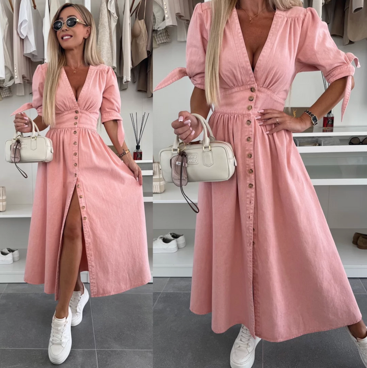 MAYLORA™ | Striking Denim Dress
