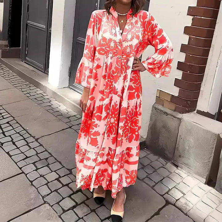 Ophelia - Maxi Boho Kleid mit Weitärmeln
