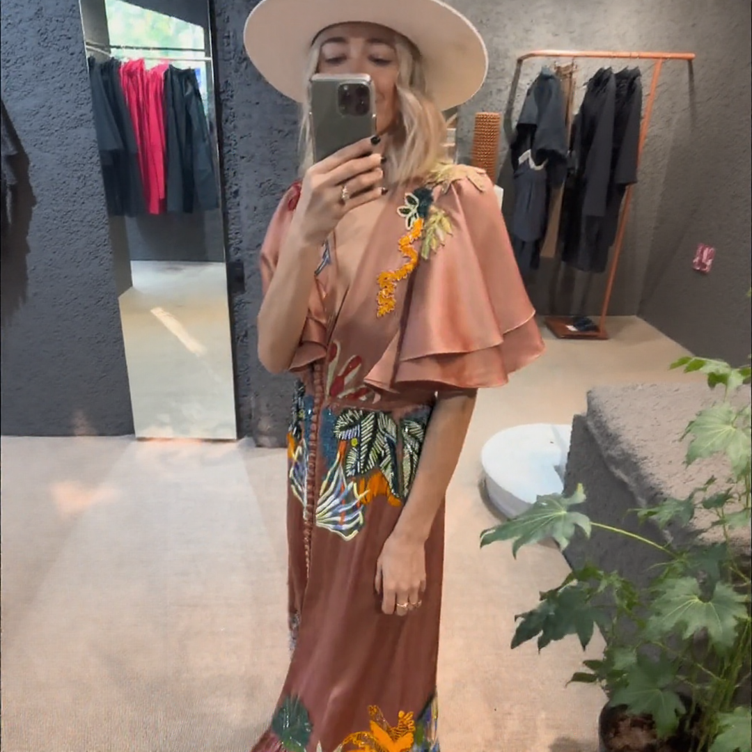 MAYLORA™ | Besticktes Maxi-Boho-Kleid