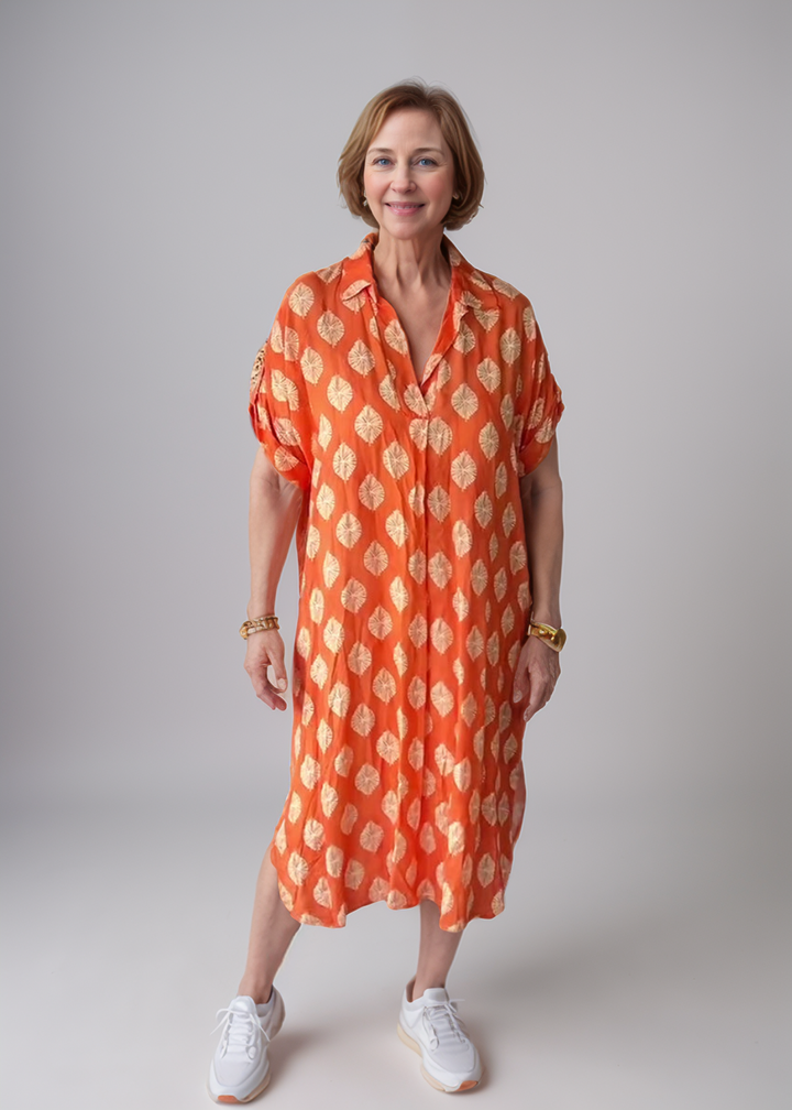 MAYLORA™ | Luftige Bluse im Hemd-Stil