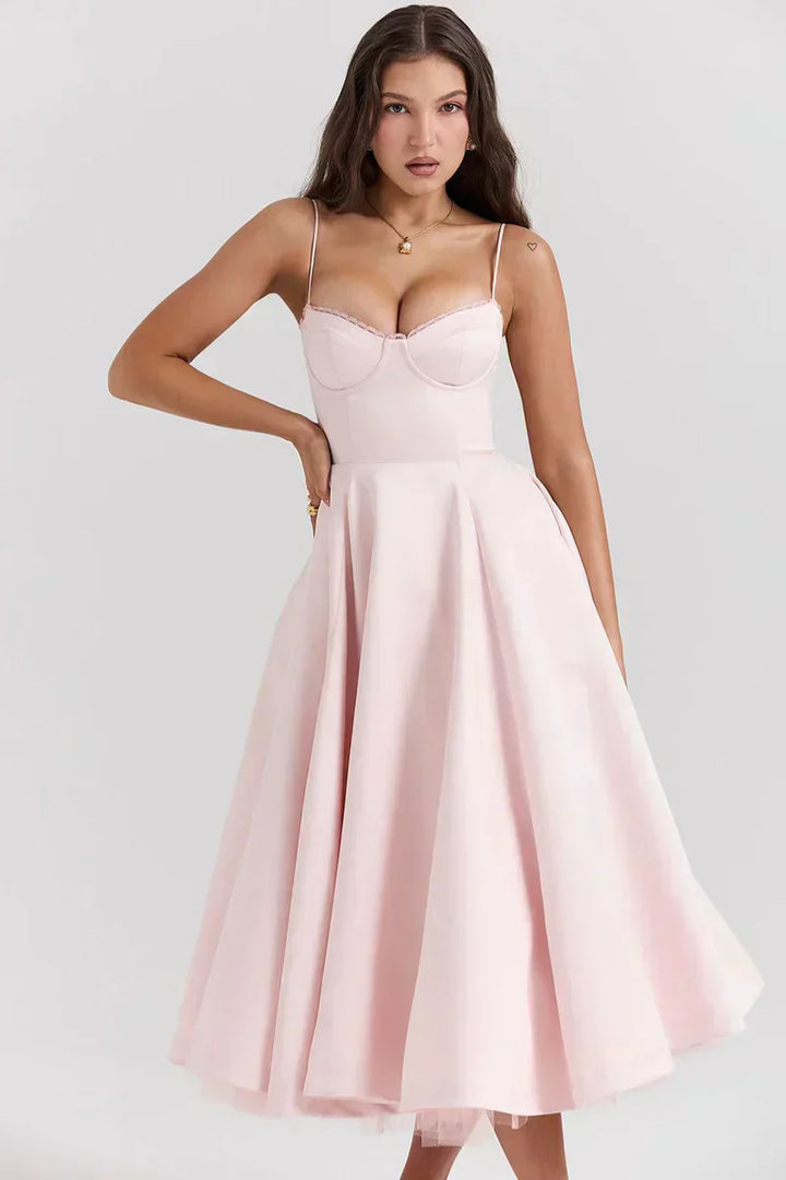 Minerva - Elegantes Spaghetti-Trägerkleid für kleine Prinzessinnen