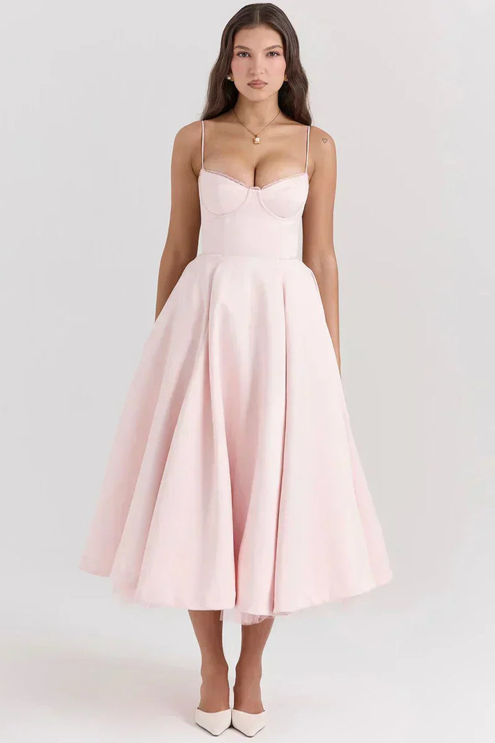 Minerva - Elegantes Spaghetti-Trägerkleid für kleine Prinzessinnen