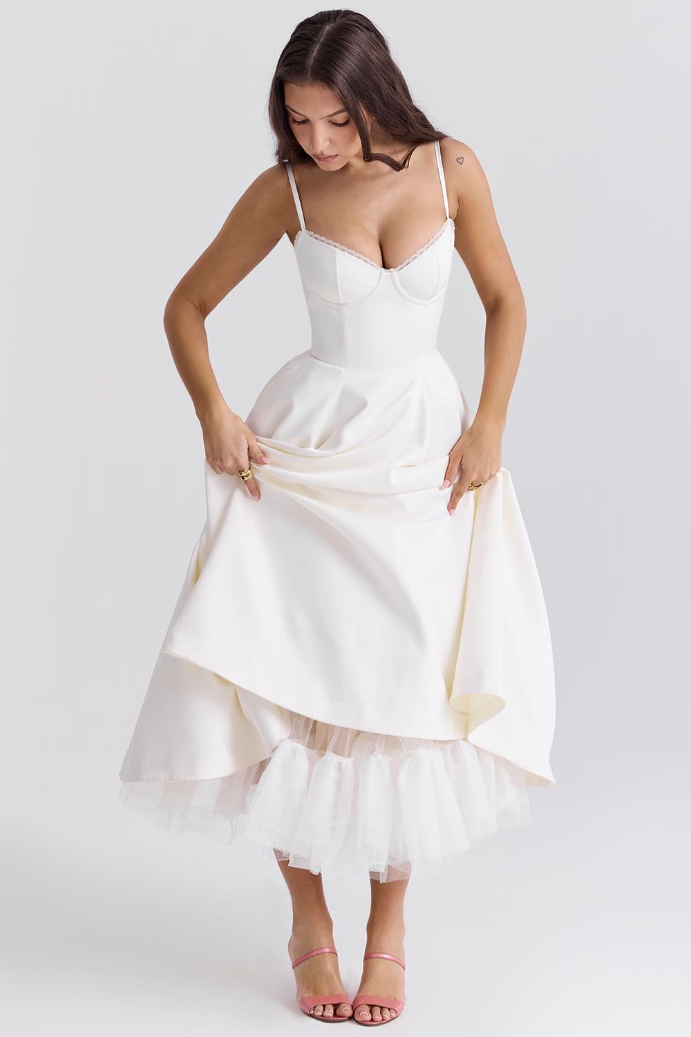 Minerva - Elegantes Spaghetti-Trägerkleid für kleine Prinzessinnen