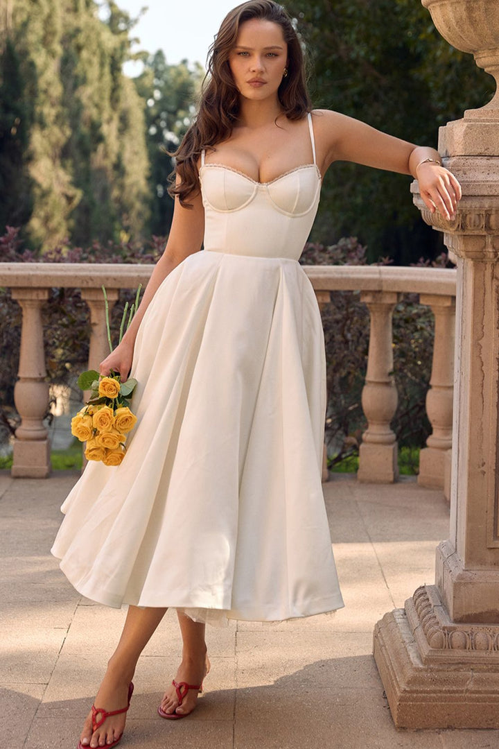 Minerva - Elegantes Spaghetti-Trägerkleid für kleine Prinzessinnen
