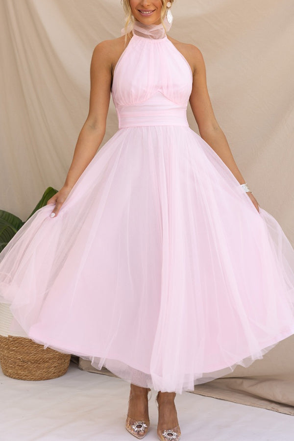 Jael - Elegantes A-Linien Tüll-Abendkleid