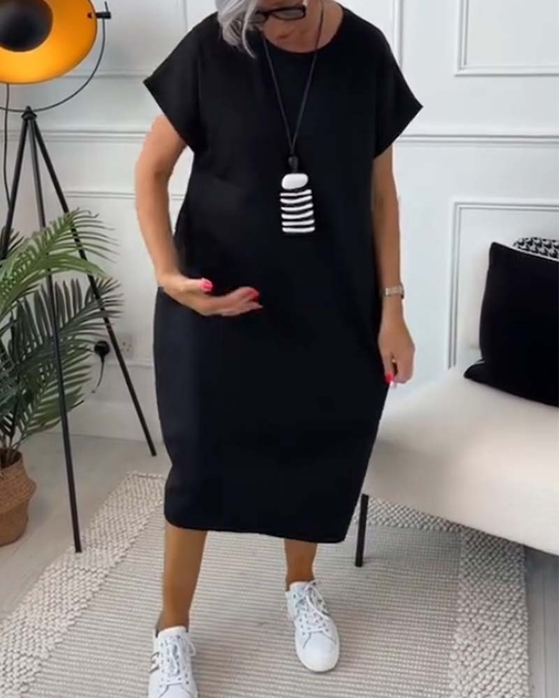 Cleo - Stilvolles Kurzarmkleid