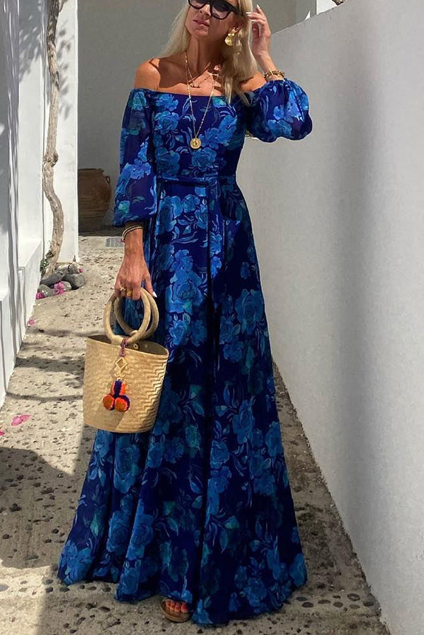 Calista | Maxi Off-Shoulder Floral Dress